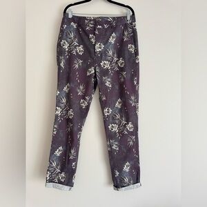 ASOS Floral Print Purple Pants
